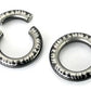 10g-4g Black Titanium Coated Stainless Steel Segment Ring - Flaming Laser