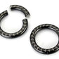 10g-4g Black Titanium-Coated Stainless Steel Segment Ring - Arrow Laser