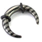 10g-4g Black Titanium-Coated Stainless Steel Pincher with Stripes