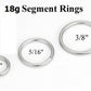18g Steel Segment Ring