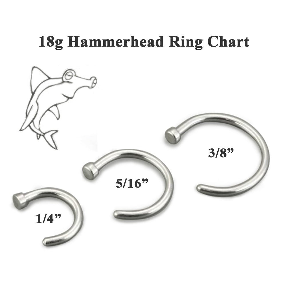 18g  Stainless Steel Nose Hoop
