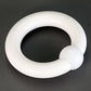 14g-00g White Acrylic Captive Rings
