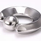 Quadrangle Steel Captive Bead Ring — 12g–00g — Price Per 1