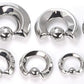 Size Chart Stainless Steel Quadrangle Captive Bead Ring - Price Per 1
