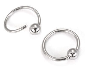 20g Fixed Bead Annealed Steel Ring — Price Per 1 - Painful Pleasures