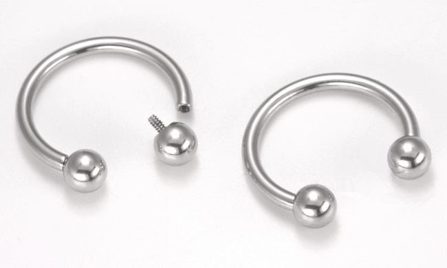 16g Internal Steel Circular Barbell — Price Per 1