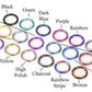 14g Titanium Segment Captive Ring- Color options