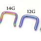 10g Titanium Septum Retainers- Gauge Sizes