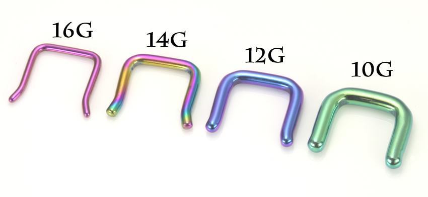 10g Titanium Septum Retainers- Gauge Sizes