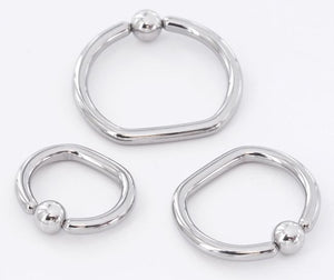 10g Steel D-Ring — Price Per 1 - Painful Pleasures