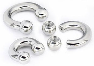 00g Internal Steel Circular Barbell — Price Per 1 - Painful Pleasures