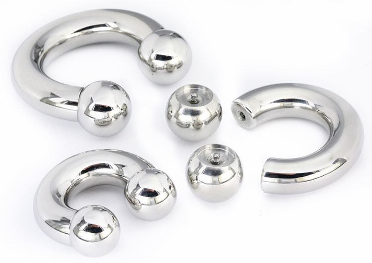 00g Stainless Steel Circular Barbell - Internally Threaded