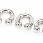 00g Stainless Steel Circular Barbell - Size Chart