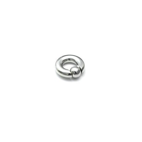 0g Stainless Steel Captive Bead Ring with Snap Fit Ball — Size Range