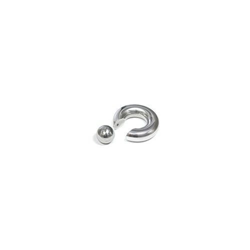 0g Stainless Steel Captive Bead Ring with Snap Fit Ball — Alternative Image 1