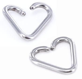 14g Annealed Stainless Steel Heart