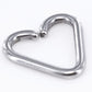 14g Annealed Stainless Steel Heart- Front View