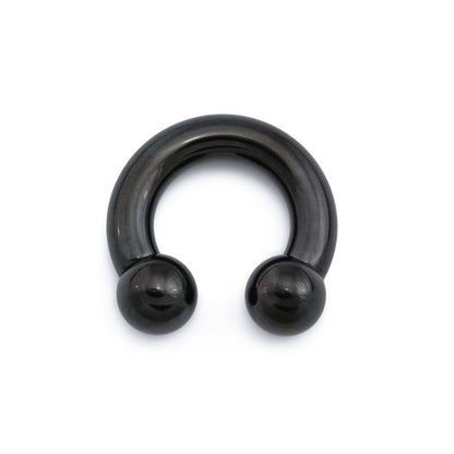 2g Internal Blackout Steel Circular Barbell — Price Per 1 - Painful Pleasures
