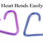 18g Niobium Heart- 2 Sizes- Open and closed