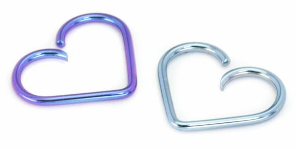 16g Niobium Unbreakable Heart- 5 Sizes | Painful Pleasures