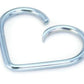 16g Niobium Unbreakable Heart- 5 Sizes- Closed