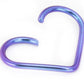 16g Niobium Unbreakable Heart- 5 Sizes- Open