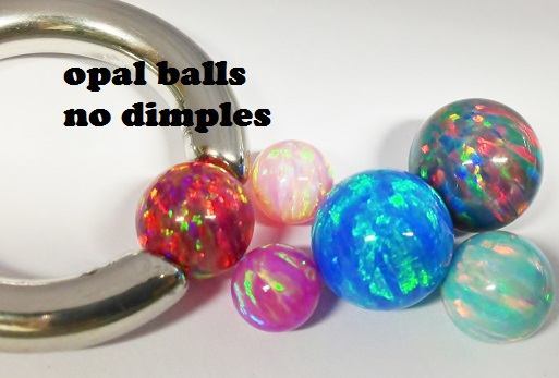 10mm Snap Fit Opal Captive Ball- In Ring