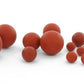 Red Silicone Ball- 4mm-15mm - Painful Pleasures