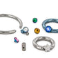 8g Titanium 4mm-6mm Captive Bar with Internal 1.2mm Threading Insert 3