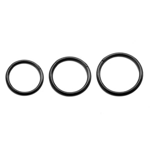 16g PVD Black Titanium Clicker — Price Per 1 - Painful Pleasures