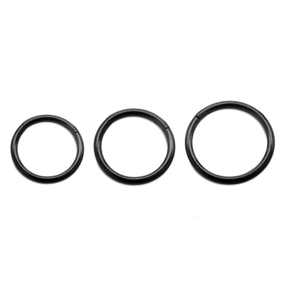 16g PVD Black Titanium Clicker — Price Per 1 - Painful Pleasures