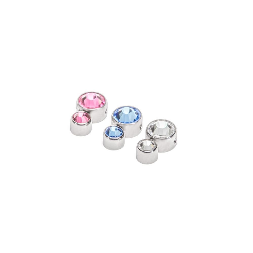 Stacked Jewel Cluster Captive Bead