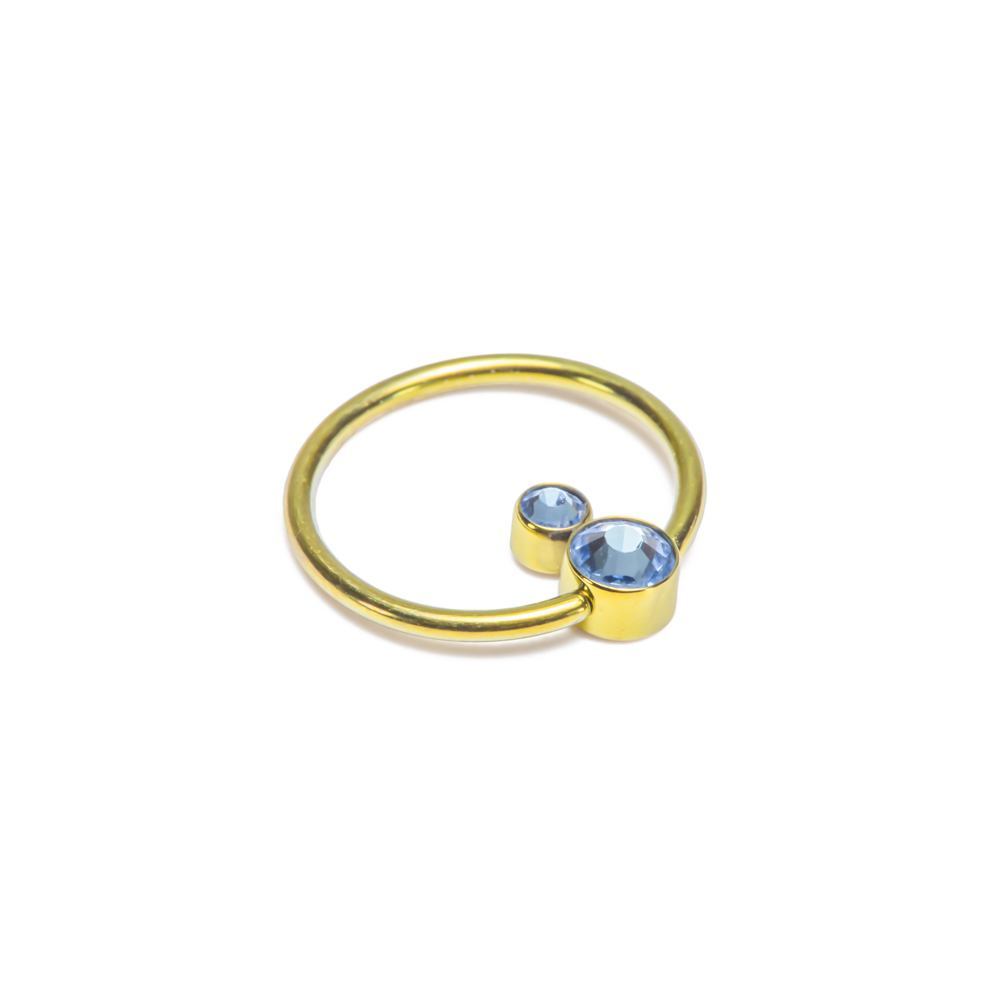 Stacked Jewel Cluster Captive Bead