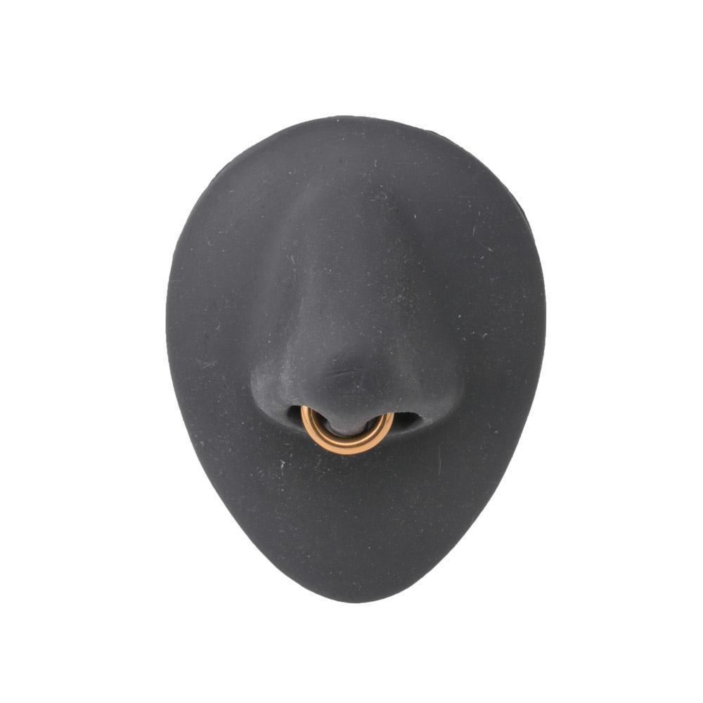 16g Steel Septum Clicker with Gold PVD Coating