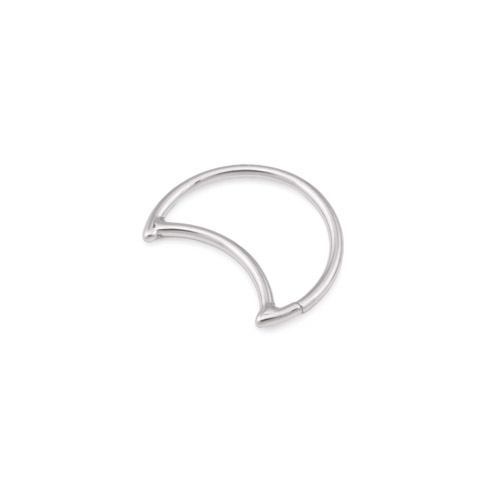 Stainless Steel Crescent Moon Bendable Ear Jewelry — Price Per 1