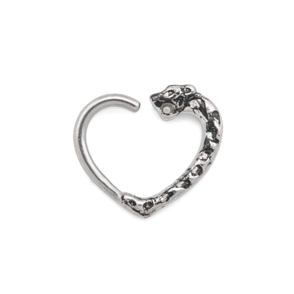16g Panther Heart Bendable Ear Jewelry