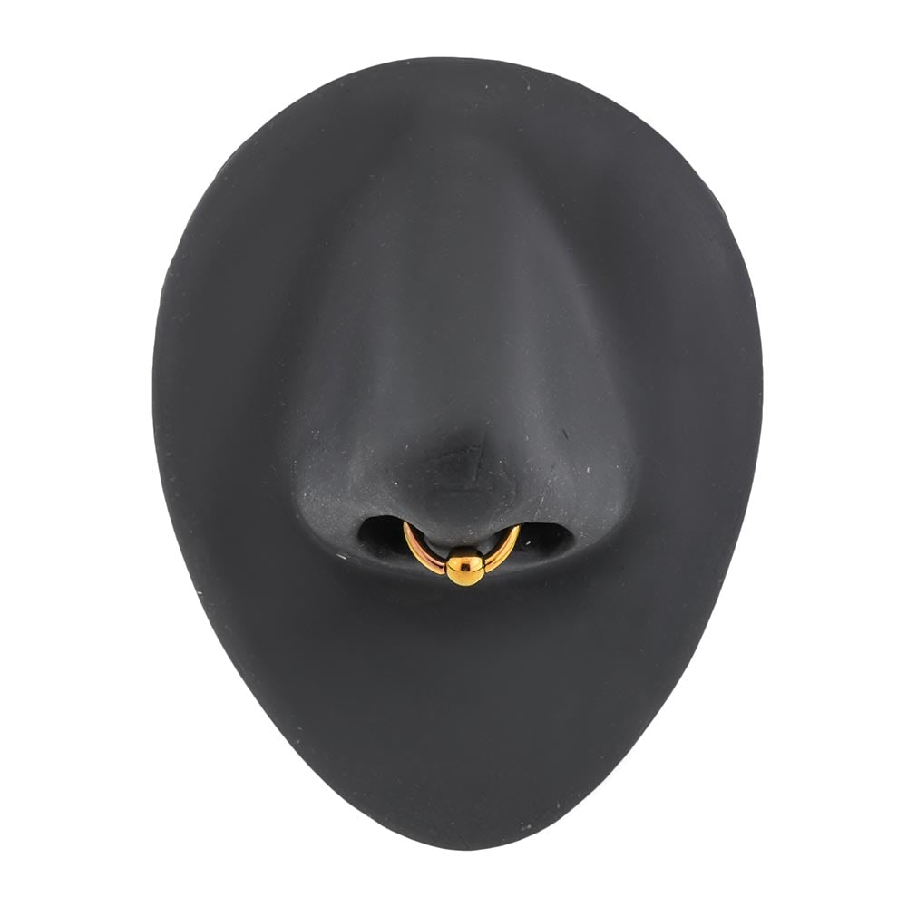 16g Titanium Captive Bead Hinged Clicker Ring — Size Options