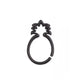 16g PVD Black Pineapple Steel Bendable Ring — Price Per 1