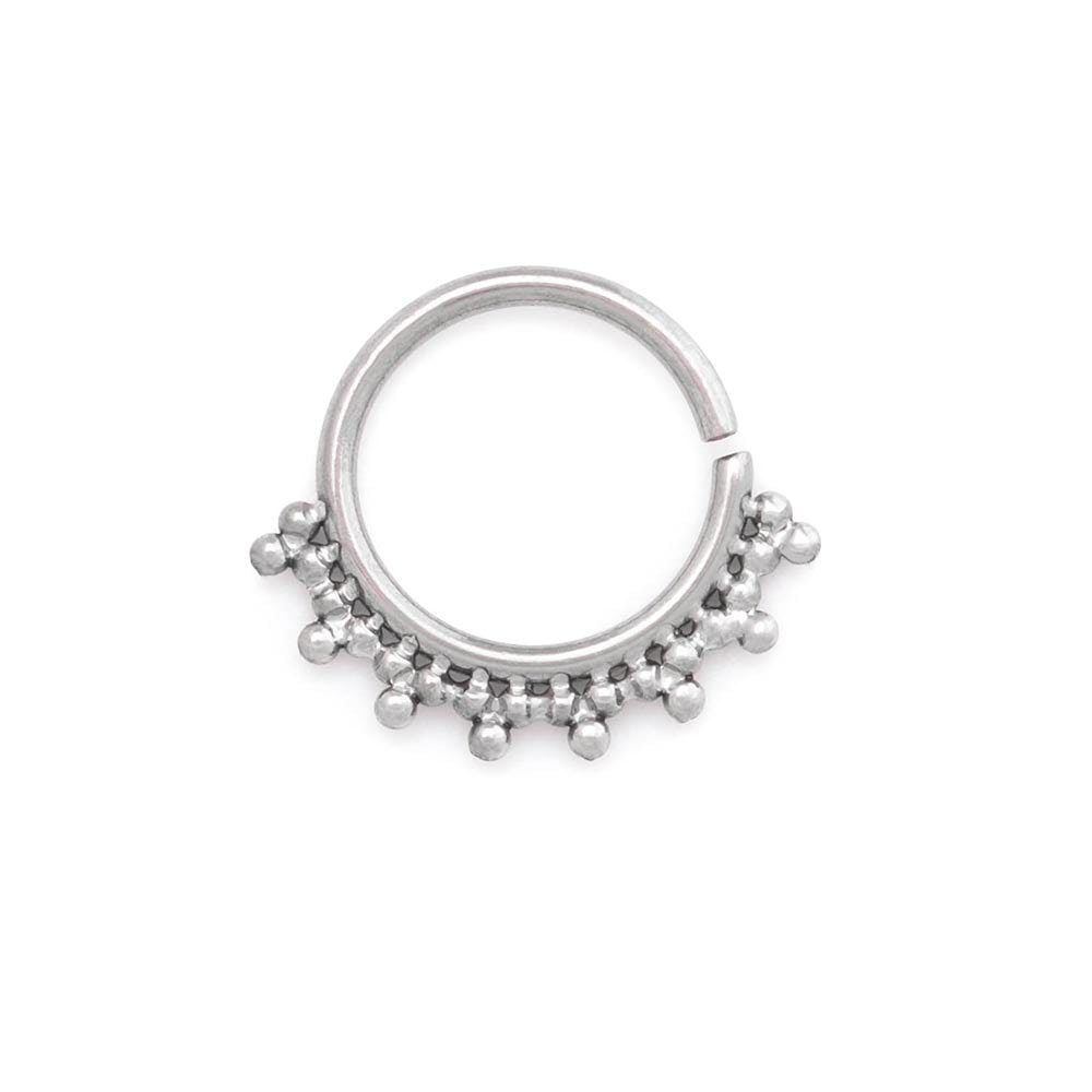 18g Micron Bead Cluster Bendable Niobium Ring — Price Per 1