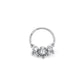 Tilum 16g Titanium Jeweled Triad Bead Clusters Septum Clicker