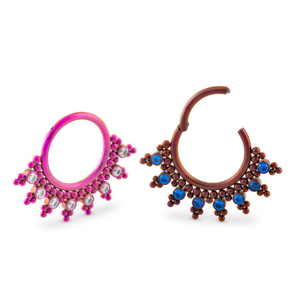 Tilum 16g Chandbali Titanium Clicker — Price Per 1 - Painful Pleasures