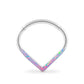 Tilum 16g Opal Triangle Titanium Clicker — Price Per 1