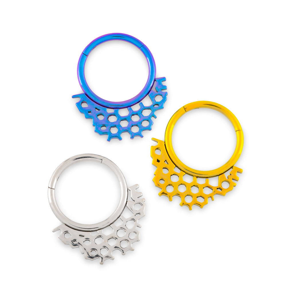 16g Asymmetrical Honeycomb Titanium Clicker — Price Per 1