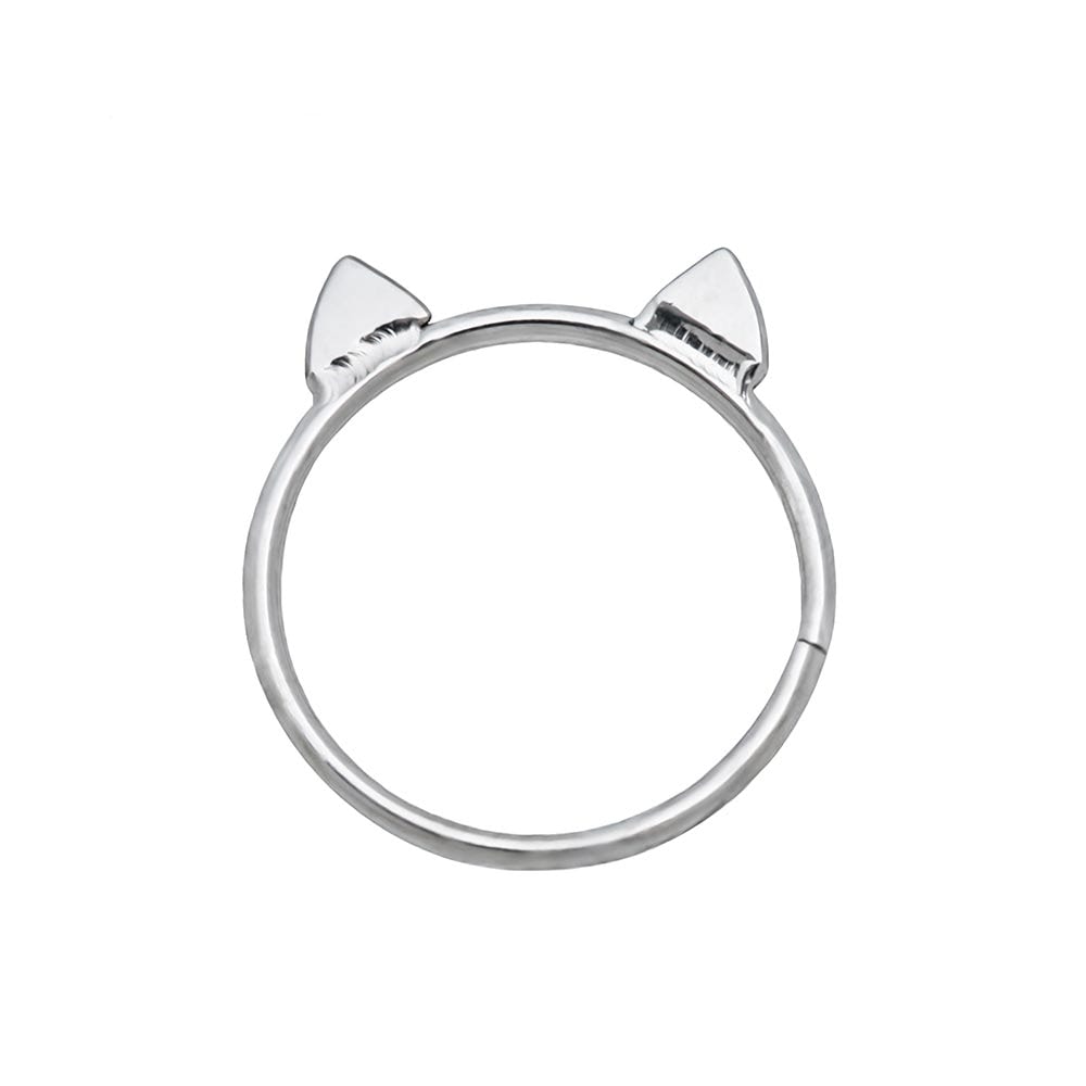 20g Cat Ear Steel Bendable Ring
