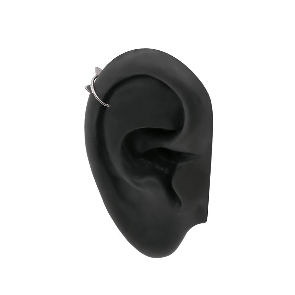 20g Cat Ear Steel Bendable Ring — Seamless Ring Opening