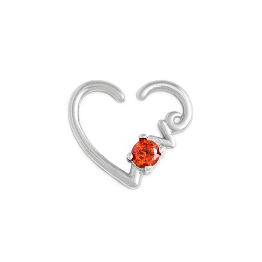 16g Love Jewel Bendable Heart Ear Jewelry — Price Per 1