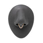 18g PVD Gold Crystalline Teardrop Bendable Ring — Price Per 1