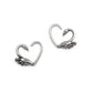 16g Antique Swan Bendable Heart Ear Jewelry — Price Per 2