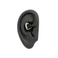 16g Descending Crystal Jewels Heart Ear Jewelry — Solo