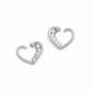 16g Descending Crystal Jewels Heart Ear Jewelry — Price Per 2